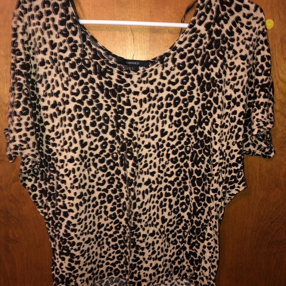 Cheetah print blouse
